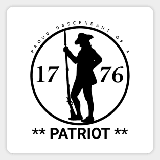 Proud Descendant of a Patriot Magnet